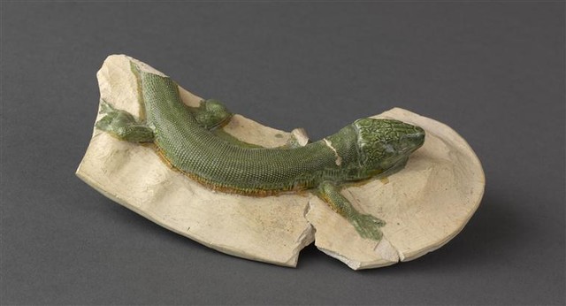 Bernard Palissy tirage lézard glaçuré