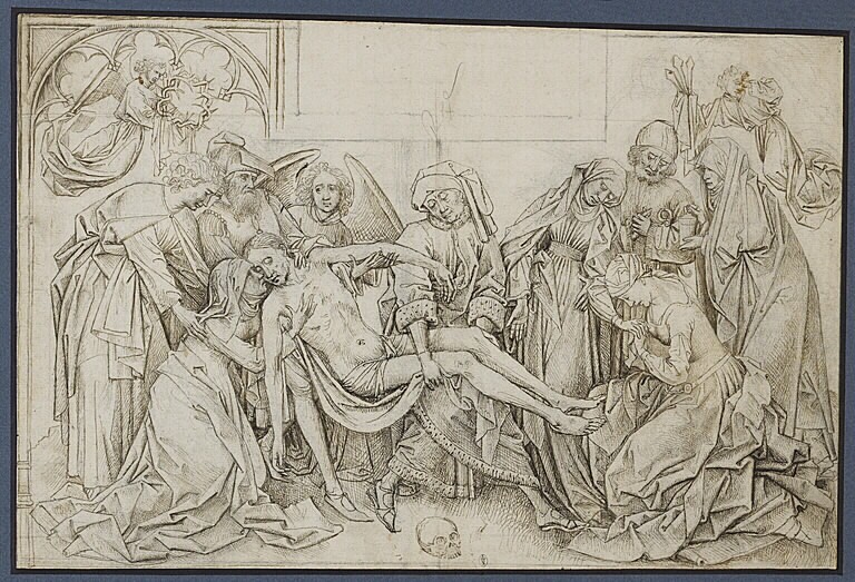 Weyden dessin déploration Louvre
